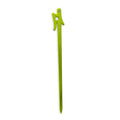 The NEMO Equipment Airpin™ Ultralight Stake, shown on a white background, is made from 7075 aluminum and features a unique top design with a hole near the top.